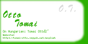 otto tomai business card